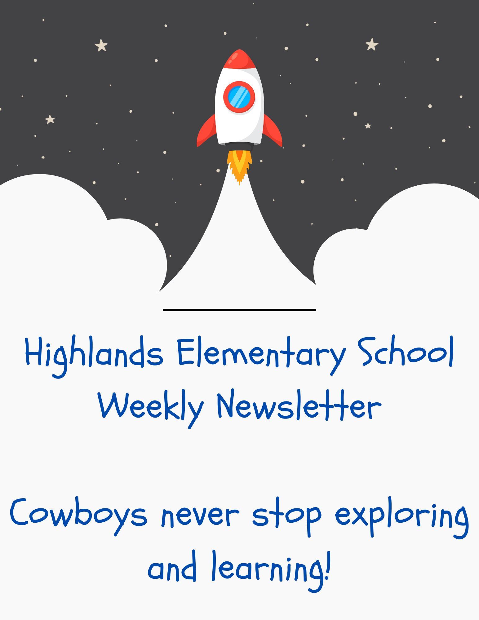  Space ship with Family Newsletter